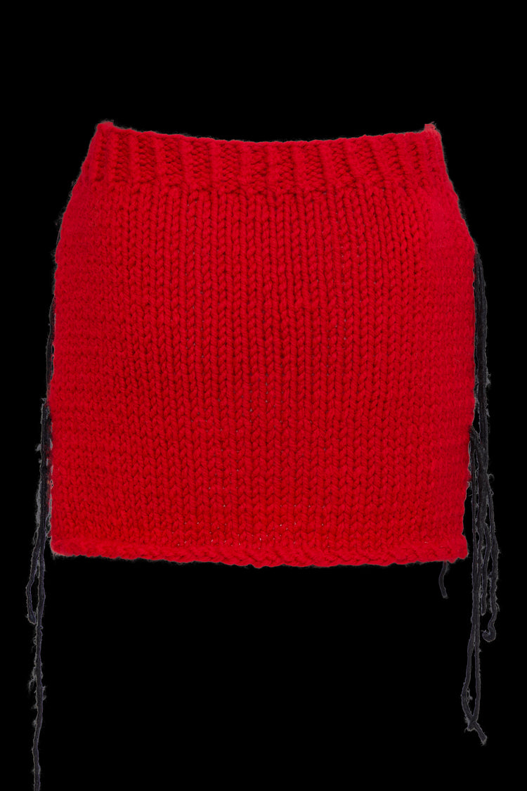 Fire Chunky Knit Skirt - Sarah Regensburger