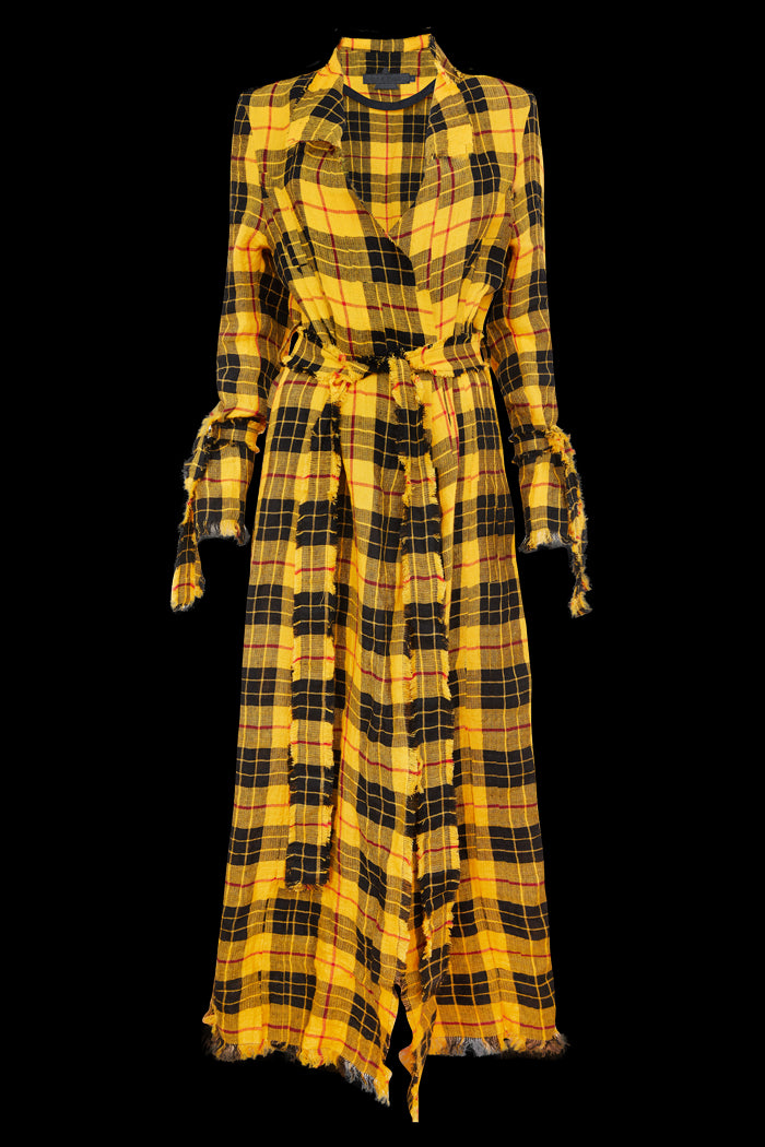 Ritual Tartan Trenchcoat - Sarah Regensburger