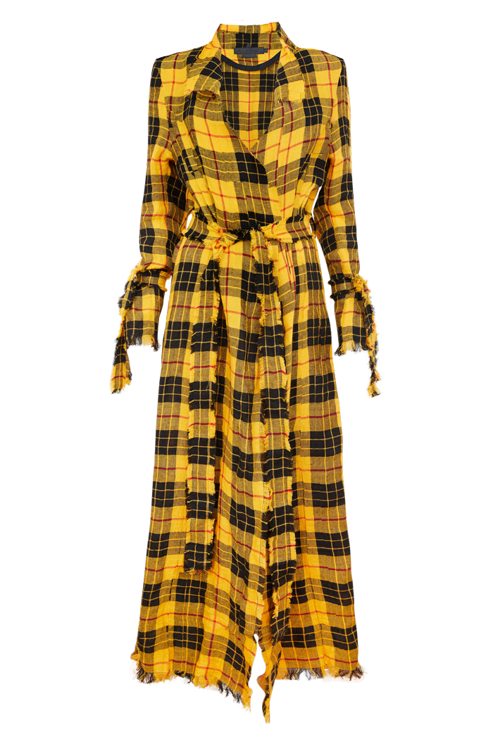 Ritual Tartan Trenchcoat - Sarah Regensburger