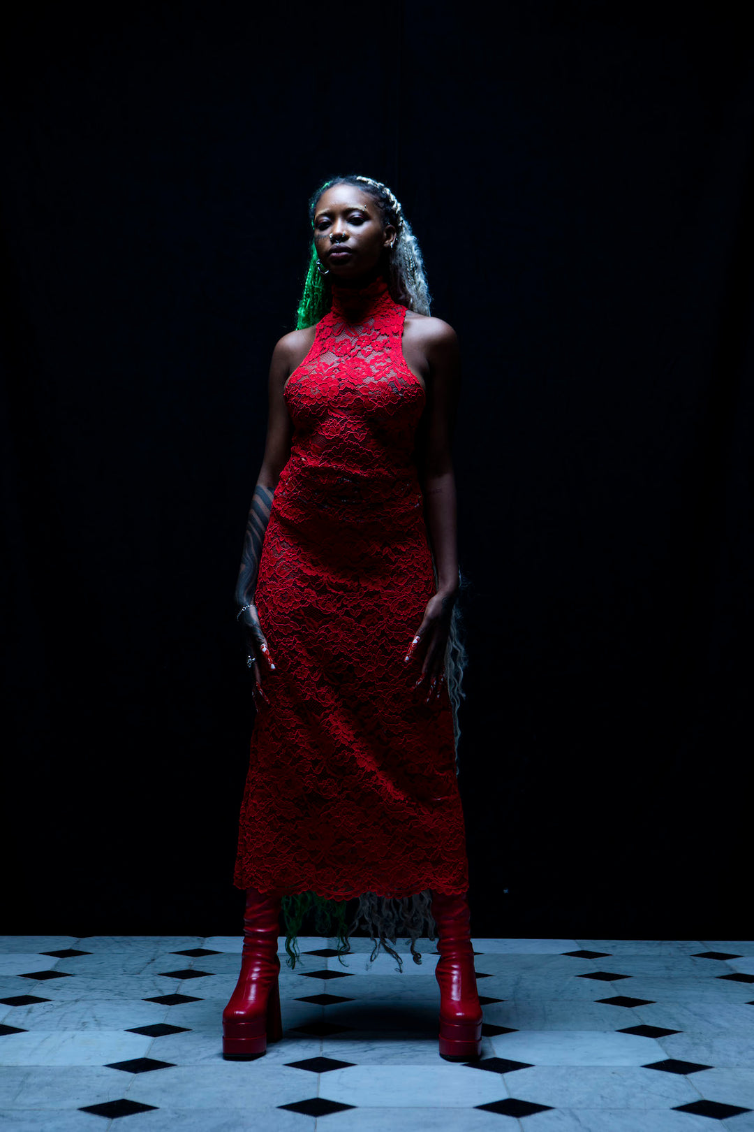 BLOOD LACE DRESS - Sarah Regensburger