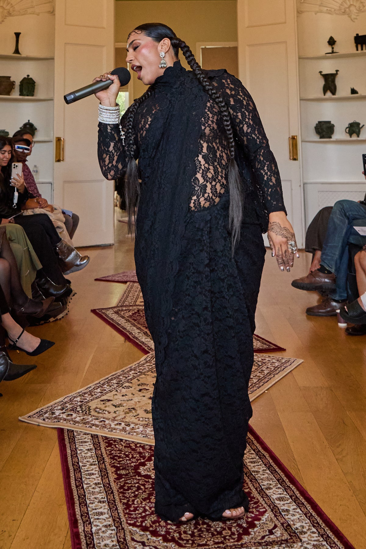 BombayMami in Sari Lace Catsuit