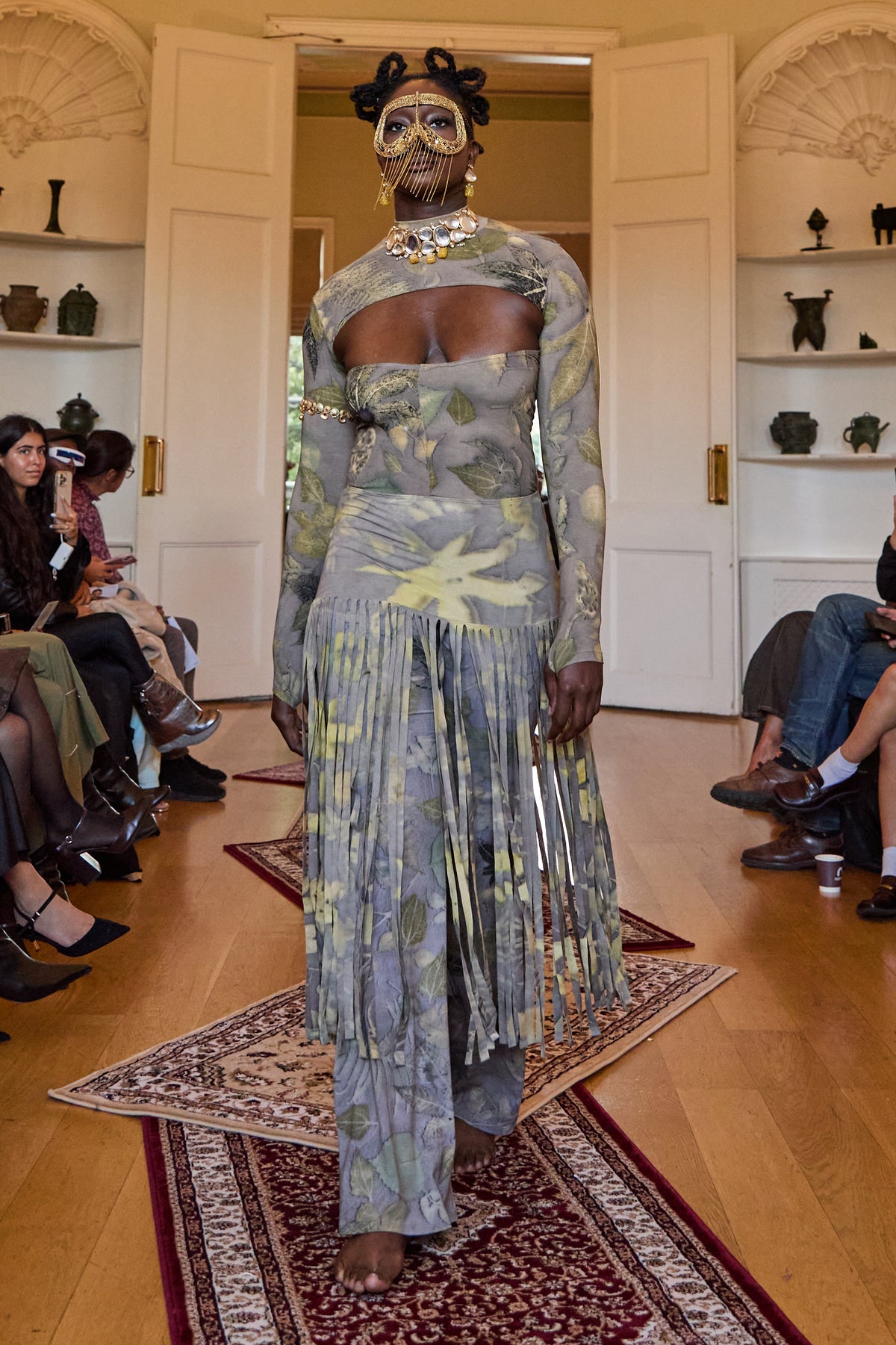 Panj Earth Leaf Catsuit and Skirt