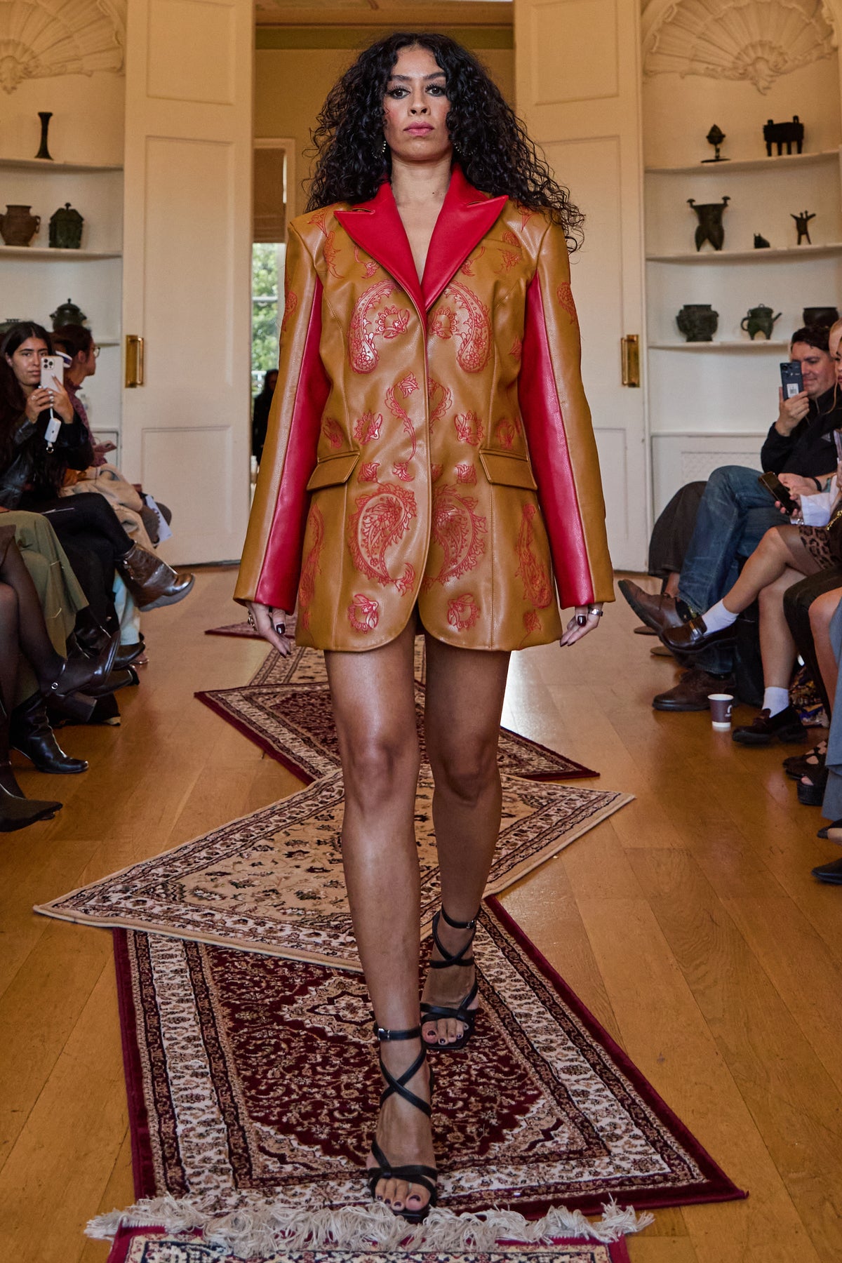 Paisley Banana Leather Blazer